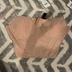 Rose Gold corset top from Windsor